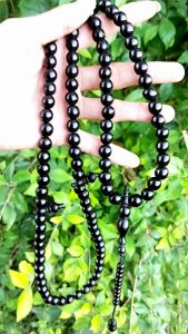 tasbih kayu galih kelor hitam 10 mm
