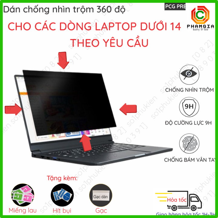Dán cường lực chống nhìn trộm 4 chiều (4 hướng) chống 360 độ toàn diện ...