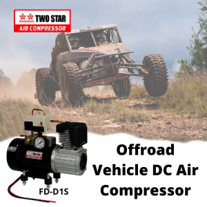 Two Star 24V DC Weatherproof High Efficiency Long Duty Cycle Easy to Use Oil Free Professional Portable Mini Onboard Piston Air Compressor Pump