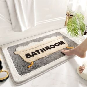 【COD】40*60cm Plush Door Mat Absorbent Non-Slip Bathroom Mat Cashmere-like Entrance Hall Floor Mats