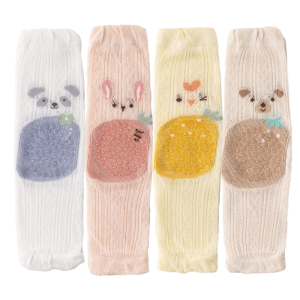 Trẻ sơ sinh nonslip Miếng đệm đầu gối mùa hè mềm mại thoáng khí bò Essential Toddler kneepad cho bé từ 0 đến 36 tháng