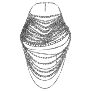 Stylish Metal Body Chain Fashion Waist Chain Decorative Body Chain Metal Texture Perfect for Dress and Evening Outfit