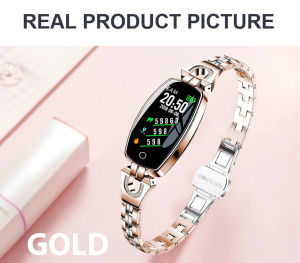 Vòng đeo thông minh ADG-S8 vòng đeo tay thời trang cho nữ theo dõi sức khỏe hiển thị nhịp tim K-calo...