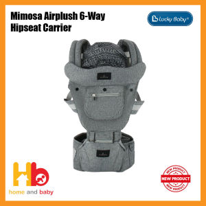 Mimosa Airplush 6-Way Hipseat Carrier - Winter Grey