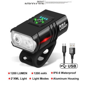 MOTUS ไฟ LED ติดหน้ารถจักรยาน 10 วัตต์ 800 ลูเมน 6 โหมด ชาร์จ USB