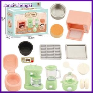 Fanzi 1 Bộ 1:12 Dollhouse thu nhỏ Nồi cơm điện lò vi sóng Máy ép trái cây hấp trứng Nguồn cung cấp nhà bếp mô hình trang trí nội thất đồ chơi nhà búp bê phụ kiện