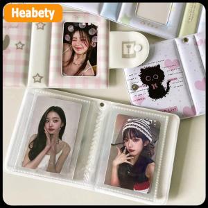【2-3 days delivery】 3 Inch Photo Album 32 Pockets Fork Black Cat Style ID Card Kpop Idol Photo Card Holder Storage Collect Book
