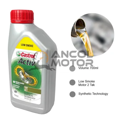 Castrol Oli Samping Activ Low Smoke 2T 07L RX-K F1ZR Ninja 2tak 700ml