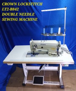 MACHINE/CROWN LOCKSTITCH LT2-B842 DOUBLE NEEDLE SEWING MACHINE MODEL:LT2-B842