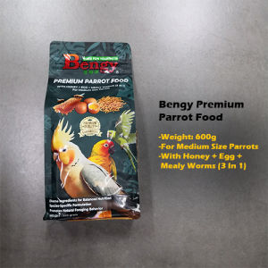 Bengy Parrot Diet 600g Complete Nutrition Blend for Healthy & Happy Parrots