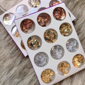 [HCM]Set Giấy Bạc Trang Trí Móng Tay – giấy bạc nail 12 hũ gồm các màu sắc cơ bản thông dụng nhất để phối màu design Chất Lượng Cao, Dễ Sử Dụng - Lazada