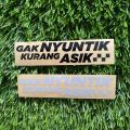 Sticker motor - stiker GAK NYUNTIK KURANG ASIK vario scoopy beat nmax aerox ninja rx king 2 tak ngabers. 