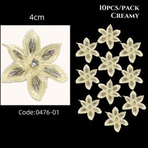 Flower petals DIY flower patch 3D Flower rhinestone Embroidery flower Tampalan Bunga Kelopak Bunga Sulaman bunga hiasan
