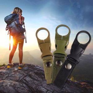 OOG Camping Equipment Carabiners Outdoor Camping Hiking Water Bottle Buckle Hook Water Bottle Holder Clip Nylon Webbing Buckle Carabiner Belt