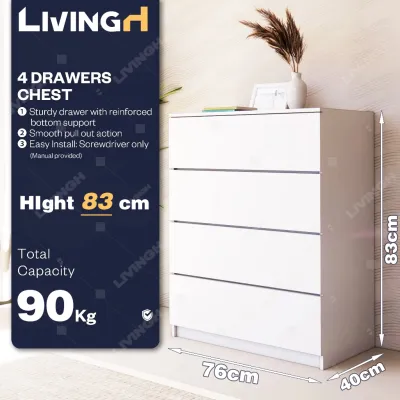 LIVING [BIG SIZE] 3 Drawers Chest Storage Bedroom Furniture/Clothes Drawer/Drawer Chest