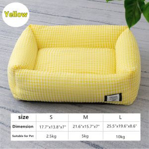 Washable Dog Bed & Cat Bed Anti Anxiety Pet Bed Sleeping Warming Soft Non-Slip Cat Mats for Puppy