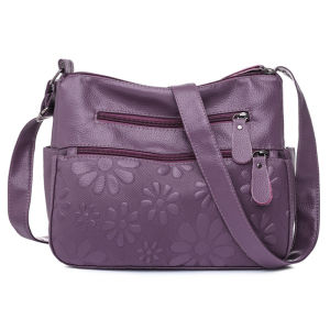 Womens Casual Printed Crossbody Pu Soft Leather Tote Bag Shoulder Satchel