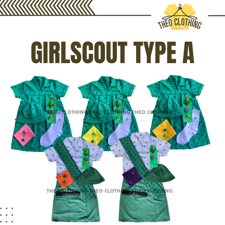 GSP Scout Uniform Type A | Girl Scout Set Of Uniform | Twinkler Star ...