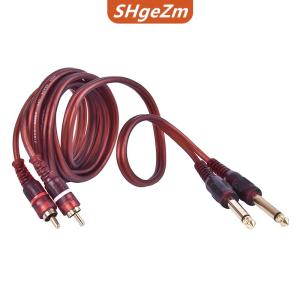 [COD] SHgeZm 1.5m cáp dual RCA Nam để kép 6.35 mét 1/4 inch Nam Mixer Cáp âm thanh