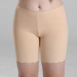 Ice Silk Seamless Safety Short Pants Summer Women Plus Size Boyshorts Female Elastic Breathable Under Skirt Panties Underwear