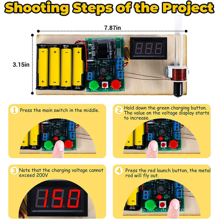 Soldering Practice Kit – Electromagnetic Emitter DIY Project, Mini Voltage Converter Module For Students, Teens & Adult Beginners
