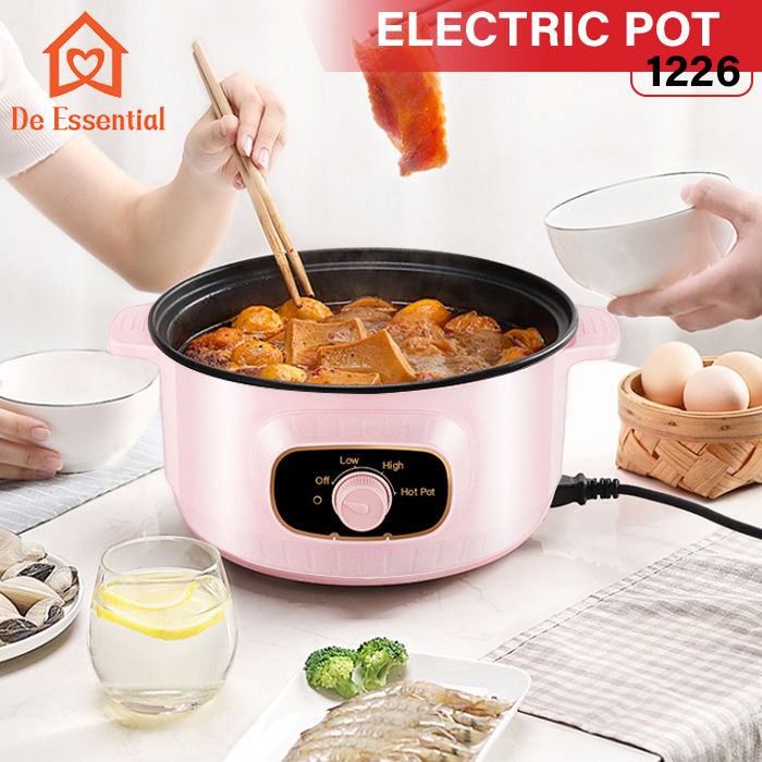 Panci Listrik Serbaguna 22cm Pink 1226- Multifunction Electric