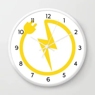 Jam Dinding Listrik Diameter 20 CM