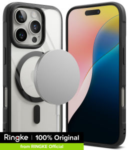 Ringke Fusion Bold Magnetic Compatible with iPhone 16 Pro Case Cover [Strong Magnet] Firm Grip Frame Style Anti-Yellowing Hard Back Shockproof Soft TPU Bumer iPhone 16 Pro Back Cover