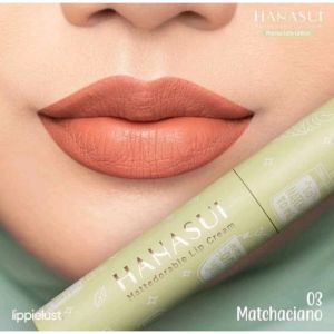 HANASUI Mattedorable Lip Cream Matcha Latte Edition - LIPCREAM HANASUI BOBA - LIP MATTE / LIPSTICK / LIPGLOSS / LIP GLOSS 16 WARNA