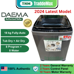 [OFFICIAL DEALER] DAEMA 18kg Top Load Washing Machine Model DWF-1828ZD [100% AUTHENTIC]
