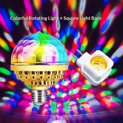 QUẢ KHẾ⭐Đầy Màu sắc Disco xoay bóng đèn flash bóng LED cho tiệc KTV chiếu sáng sân khấu siêu sáng bầu không khí đèn
