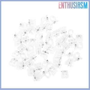 【Enthusiasm】🌟🌟【Hot Sale】🎈 50Pcs Transparent 6 Claws Orchid Clips Plastic Butterfly Flowers Support Clear Fixer For Garden Vine Stem Plants Climbing