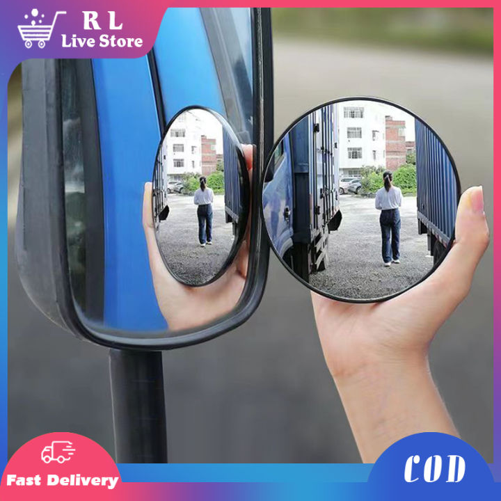 75/90mm Blind Spot Car Mirror Truck Round Rear View Convex Mirrors With