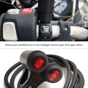 Motorcycle On Off Handlebar Genera Control Button 2 Files+3 Files 2 in 1 Headlight Fog Light Spotlight Switch 7/8 22mm