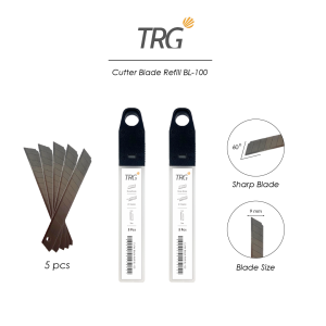 TRG Cutter Blade BL-100 - Refill Pisau Cuter Kecil Tajam Isi 5 Buah TRG