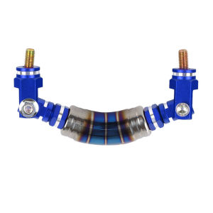 JDMGRAM Aluminum Alloy Car Roof Handle Bar Grip 1PC Universal Burnt Blue Seat Armrest Safety Protection Door Auto Replacement Accessories