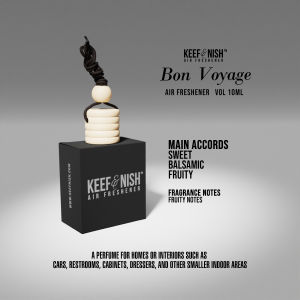 AIR FRESHENER CAR PERFUME PEWANGI KERETA KEEF & NISH BON VOYAGE