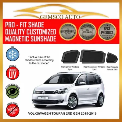 Volkswagen Touran 2nd Gen 2015-2021 (6 / 7 pcs) Car Magnetic Sunshade / Boot Tray