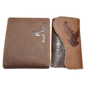 Dompet pria kulit gresios gratis gantungan kunci mobil berbahan kulit sapi.