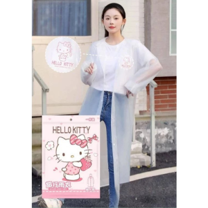 🌧 เอาดีๆต้องมีแล้วมั้ย เสื้อกันฝนไซส์ผู้ใหญ่ ขนาด free size วัสดุ PEVA พร้อมซิปล็อคพับเก็บและใช้ซ้ำได้ ขนาด 20.5×19 cm