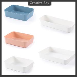 [Creative] Combinable Storage Box Desktop Cosmetic Storage Tray Makeup Clothes Tableware Holder Plastic Storage Drawers Underwear Organizer