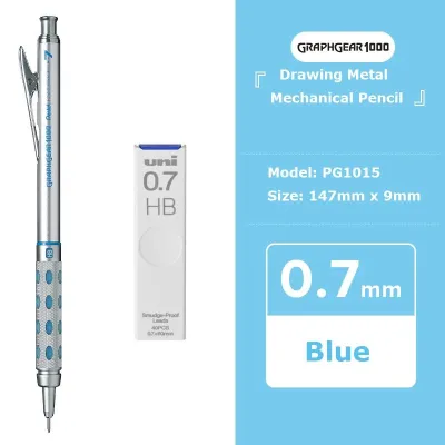 Japan Pentel Graphgear 1000 Metal Mechanical Pencil 0.3/0.5/0.7/0.9MM Low Center of Gravity Drawing Activity Pens Art Stationery