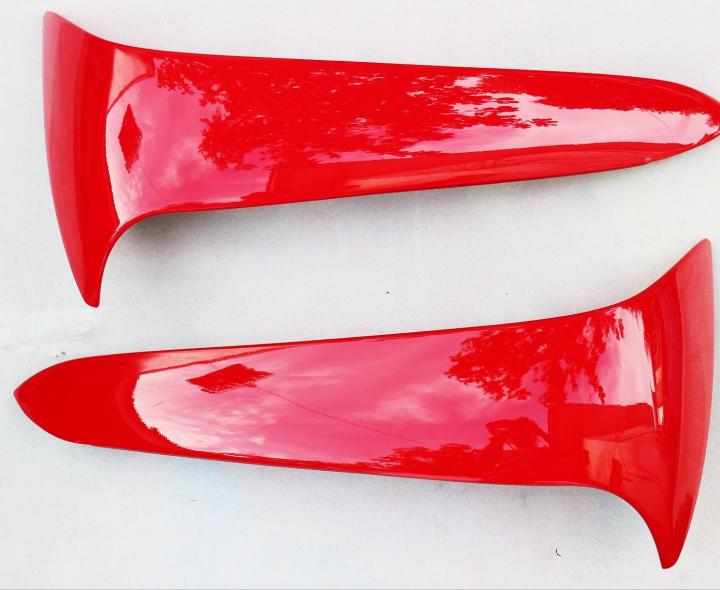 ORIGINAL HONDA LEG SHIELD FOR WAVE 125S 1ST AND 2ND GEN - RED (PAIR)