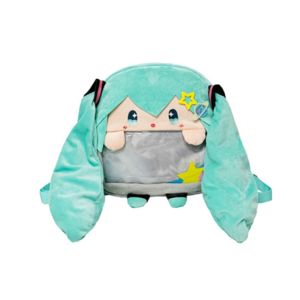 HI MIA Virtual Goji Hatsune Miku Bag Vocaloid Cartoon Ita Bag Fashion Kawaii Plush Miku Backpack Miku Fans