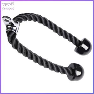 กดปุ่มลูกหนูสายรัด triceps หลังไหล่กล้ามเนื้อแบบฝึกหัดดึงสายเคเบิลที่แนบมาสำหรับโรงยิมที่บ้าน