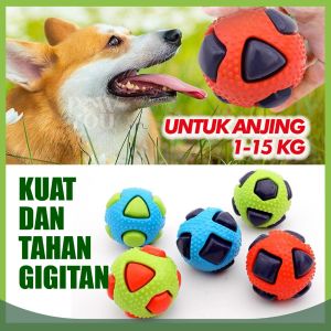 Mainan Kucing Anjing Bola Gigit Bunyi Tahan Sobek Hewan PeliharaanSqueaky Dog Toys