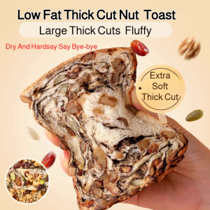 Whole Wheat Chia Seed Bread Low Fat Thick Cut Nut  Toast   Healthy Breakfast Alternative Snack Nutritious &amp Low-Fat