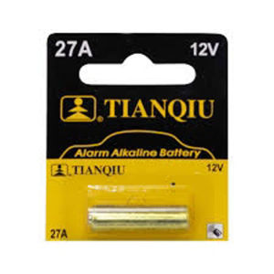 Pin Kiềm Tianqiu A27 (12V) Bền Bỉ -Nguồn cấp mạnh mẽ cho Remote Báo động xe hơi Khóa cửa không dây