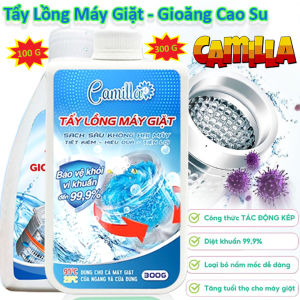 Bộ Tẩy Mốc Gioăng Cao Su CAMILLA 100G Chính Hãng Cao Cấp - Bột Tẩy Lồng Máy Giặt 300G Giúp Làm Sạch Và Loại Bỏ Vi Khuẩn