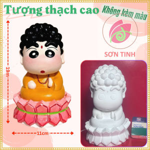 Tượng thạch cao trắng cặp đôi Bé thỏ Baby Three M84 (Không kèm màu) Bé Tô Màu Tô Tượng